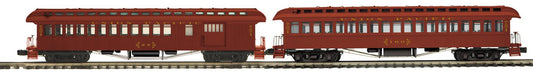 MTH 20-62112 - Premier - 64’ Woodsided Passenger Set "Union Pacific" (2-Car)