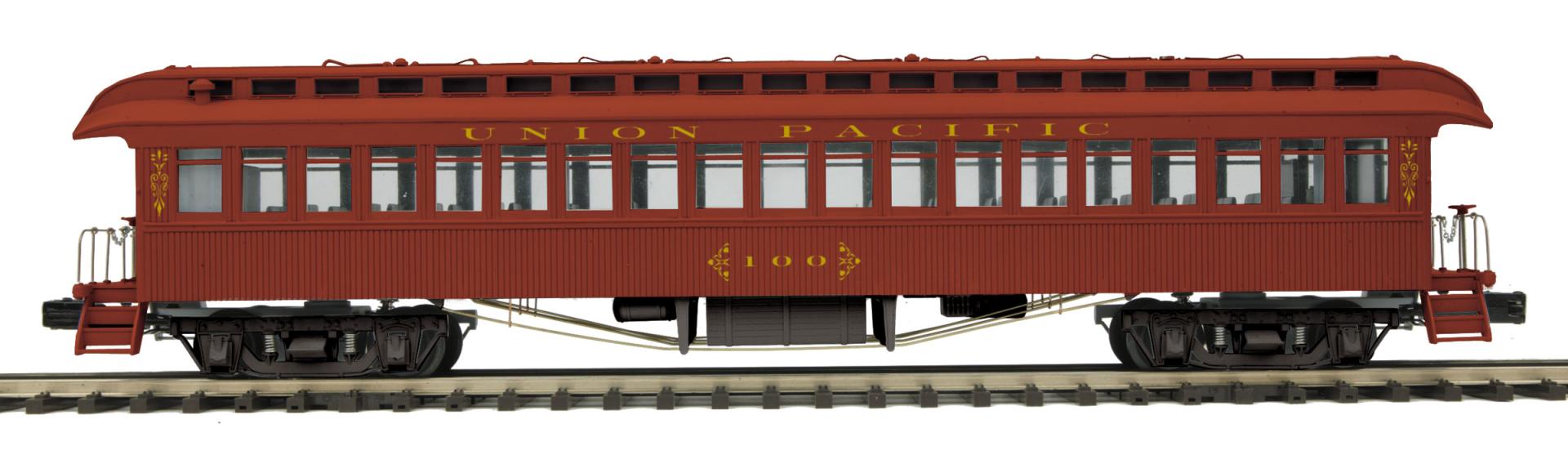 MTH 20-62113 - 64’ Woodsided Coach Car "Union Pacific" #100