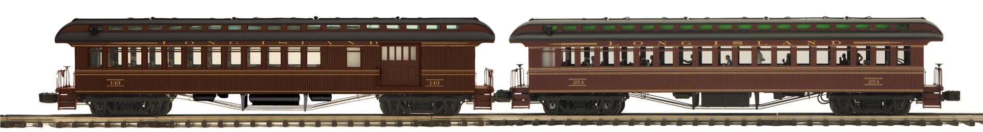 MTH 20-62119 - 64’ Woodsided Passenger Set "Long Island" (2-Car)