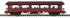 MTH 20-62199 - Premier - 64’ Open Air Woodsided Coach Car "Unlettered" (Red)