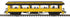 MTH 20-62201 - Premier - 64’ Open Air Woodsided Coach Car "Unlettered" (Yellow)
