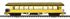 MTH 20-62202 - Premier - 64’ Open Air Woodsided Observation Car "Unlettered" (Yellow)