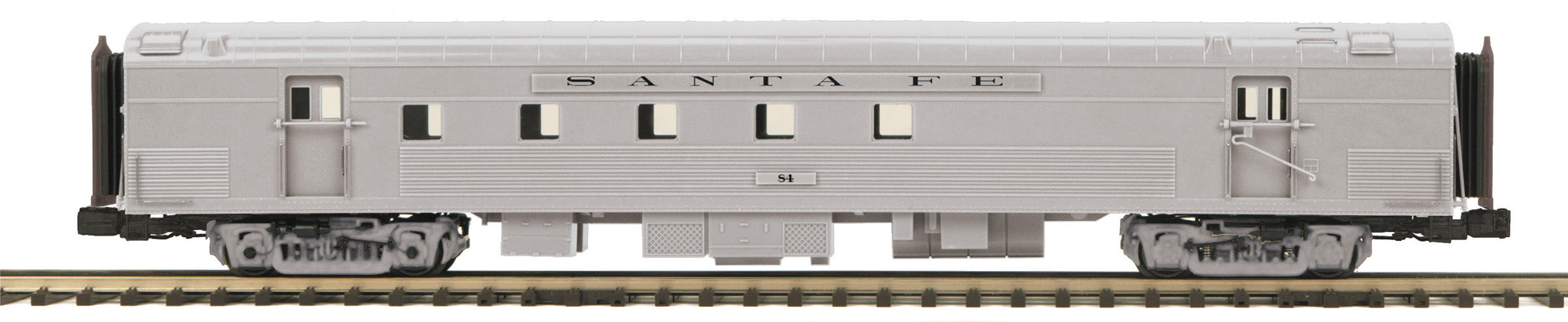 MTH 20-64246 - 70' Streamlined RPO Passenger Car "Santa Fe" #87 (Ribbed Side) Plated