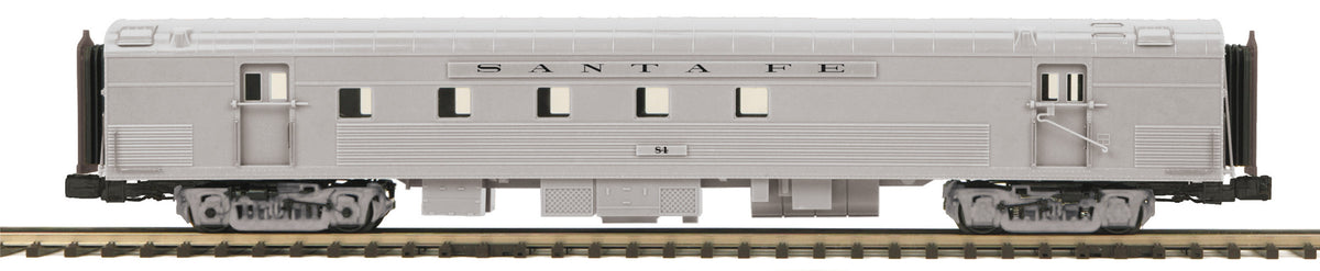 MTH 20-64246 - 70' Streamlined RPO Passenger Car "Santa Fe" #87 (Ribbed Side) Plated - MrMuffin'sTrains