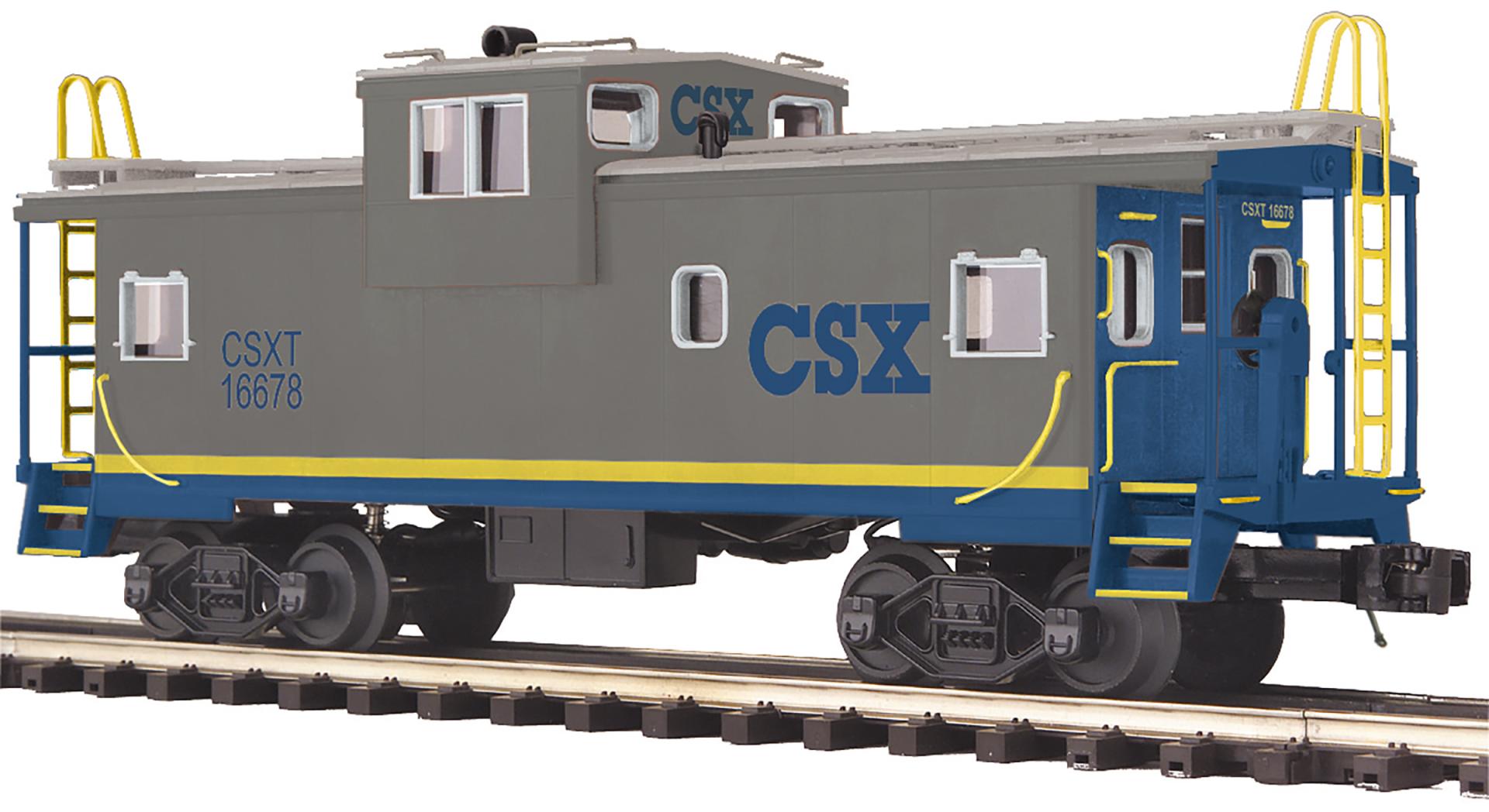 MTH 20-91834 - Premier - Extended Vision Caboose "CSX" – MrMuffin'sTrains