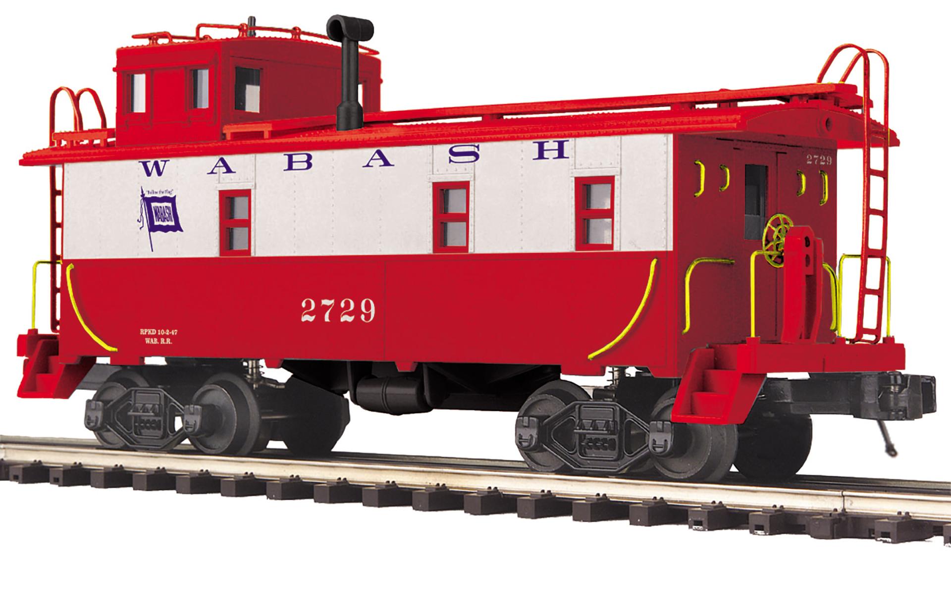 MTH 20-91907 - Premier - Steel Caboose "Wabash" #2729 - Custom Run for MrMuffin'sTrains