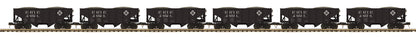 MTH 20-92409 - Premier - 2-Bay Fish Belly Hopper Car Set "Erie" (6-Car) Set 2