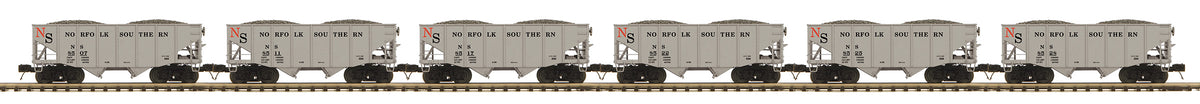MTH 20-92415 - Premier - 2-Bay Fish Belly Hopper Car Set "Norfolk Southern" (6-Car) Set 2