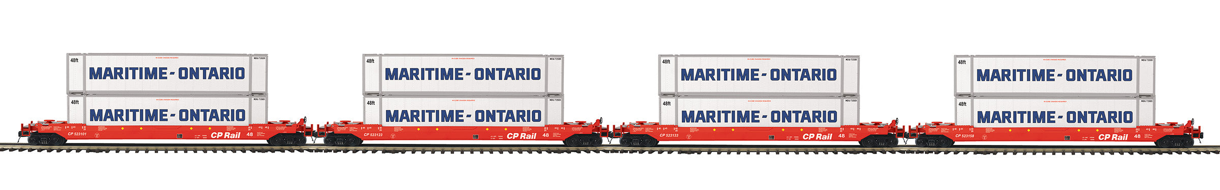 MTH 20-92435 - Husky Stack Car "CP Rail" (4-Car)