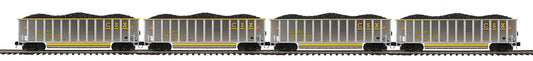 MTH 20-92441 - Coalporter Hopper Car Set "CSX" (4-Car) Set 1 - MrMuffin'sTrains