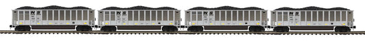 MTH 20-92443 - Premier - Coalporter Hopper Car Set "Norfolk Southern" (4-Car) Set 1