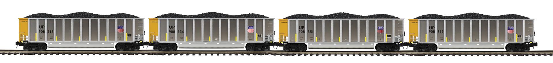 MTH 20-92446 - Premier - Coalporter Hopper Car Set "Union Pacific" (4- – MrMuffin'sTrains