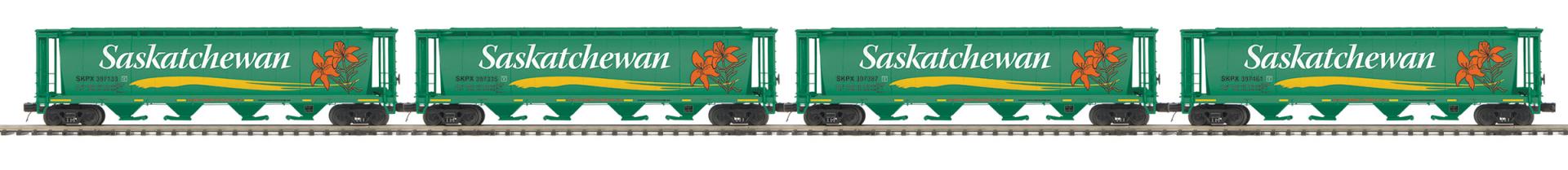 MTH 20-92454 - Premier - 100 Ton Hopper Car "Saskatchewan" (4-Car)