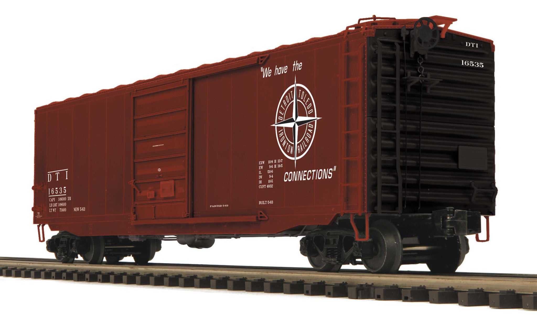 MTH 20-93563 Detroit Toledo & Ironton #16538 -50' Ps-1 Box Car w/ Pullman Standard Door-Second hand-M5520