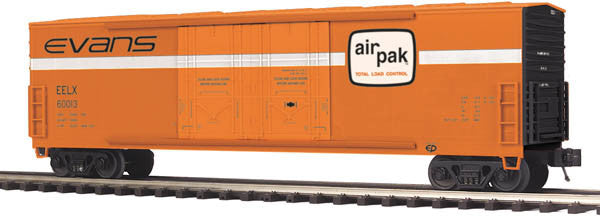 MTH 20-93654 Evans 50' Double Door Plugged Box Car-2 Car Set-Second hand-M5454