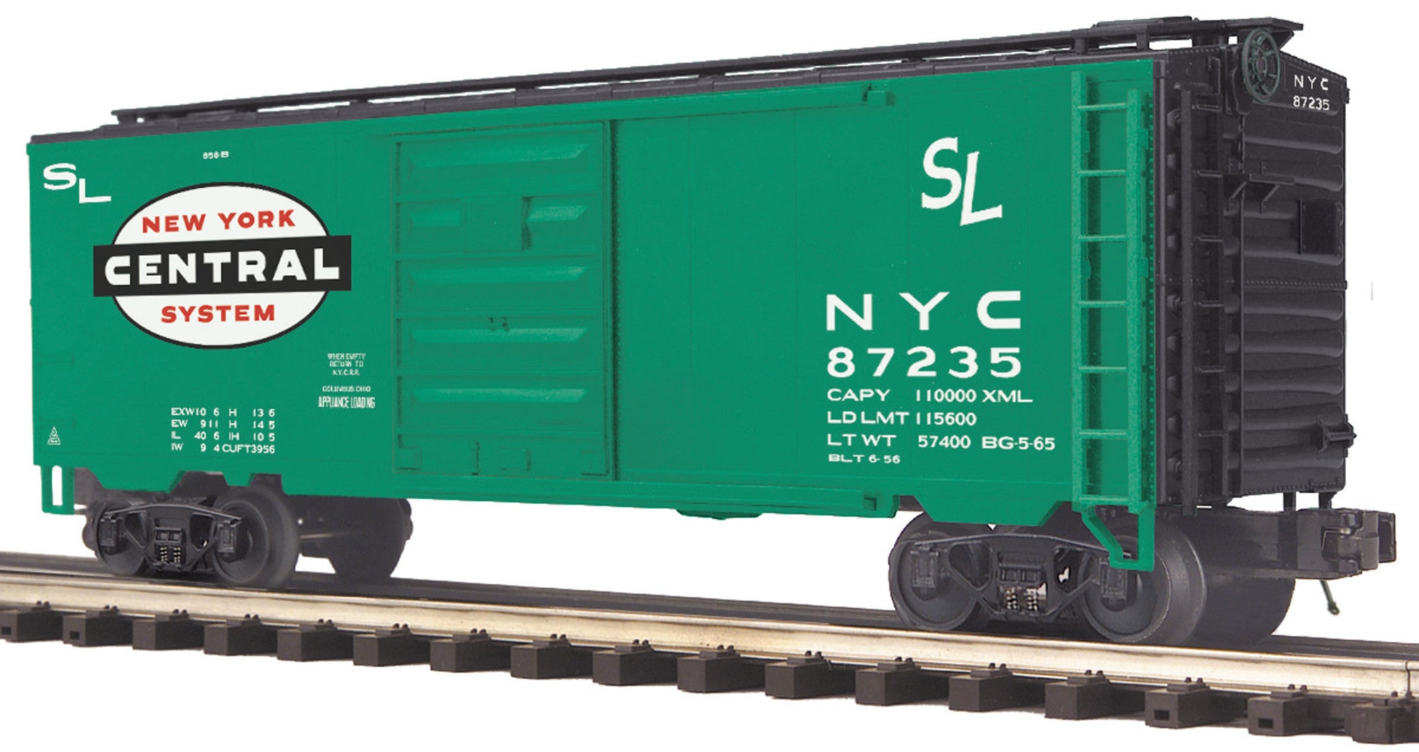 MTH 20-93685 New York Central #87238 -40' Box Car-Second hand-M5352