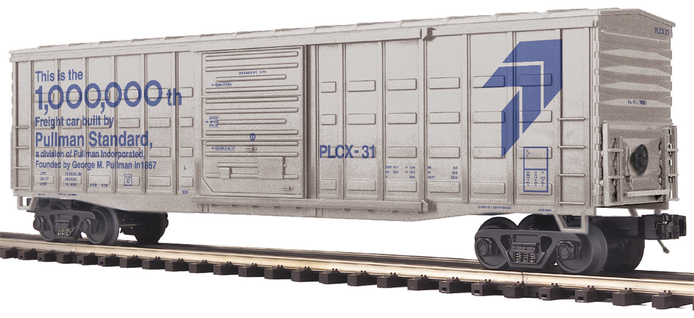 MTH 20-93916 Pullman Standard (#31) 50' Waffle Box Car-Second hand-M5367