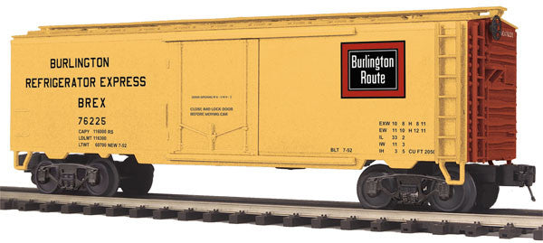 MTH 20-94261 Burlington Steel Reefer Car #76225-Second hand-M5149