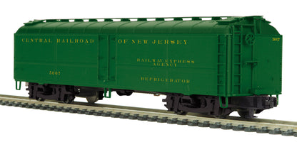 MTH 20-94751 - R50B Express Reefer Car "Jersey Central" (Green) - MrMuffin'sTrains