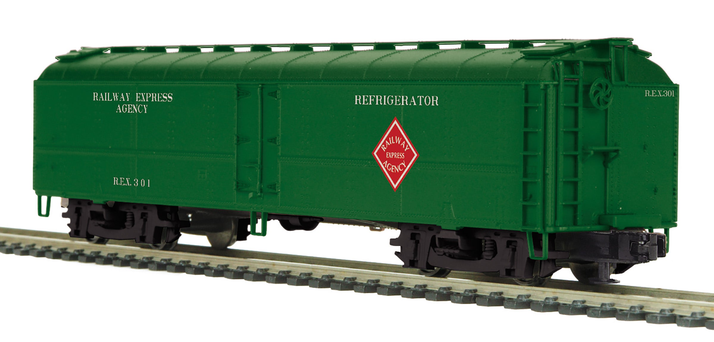 MTH 20-94754 - Premier - R50B Express Reefer Car "Railway Express Agen – MrMuffin'sTrains