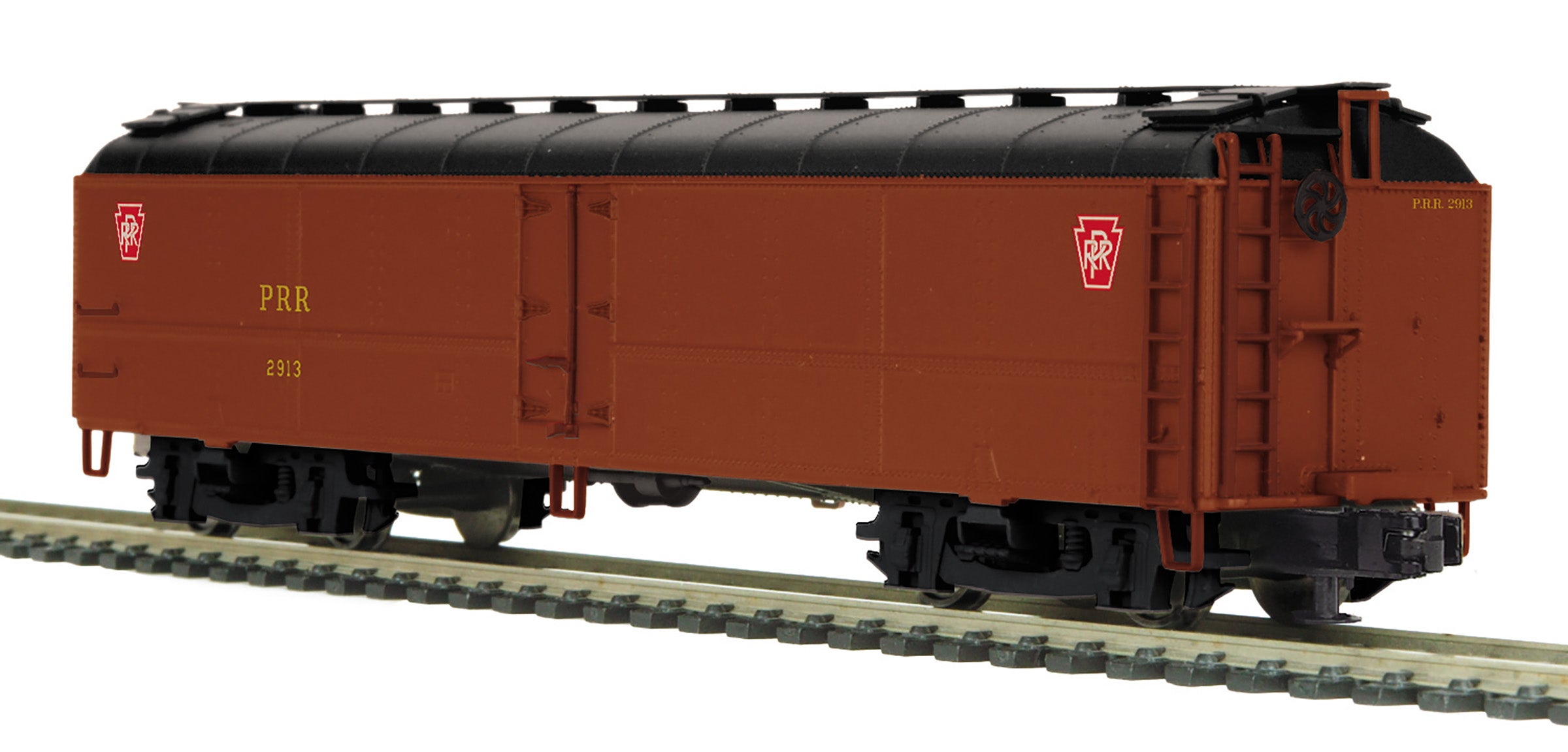 MTH 20-94769 - R50B Express Reefer Car "Pennsylvania" #2913 w/ Herald (Tuscan) - Custom Run for MrMuffin'sTrains