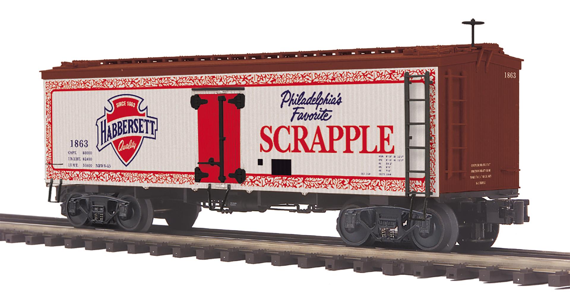 MTH 20-94834 - 36’ Woodsided Reefer Car "Habbersett Scrapple"