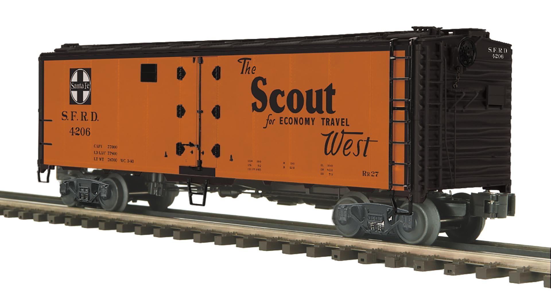 MTH 20-94839 - 40’ Steel Sided Reefer Car "Santa Fe"