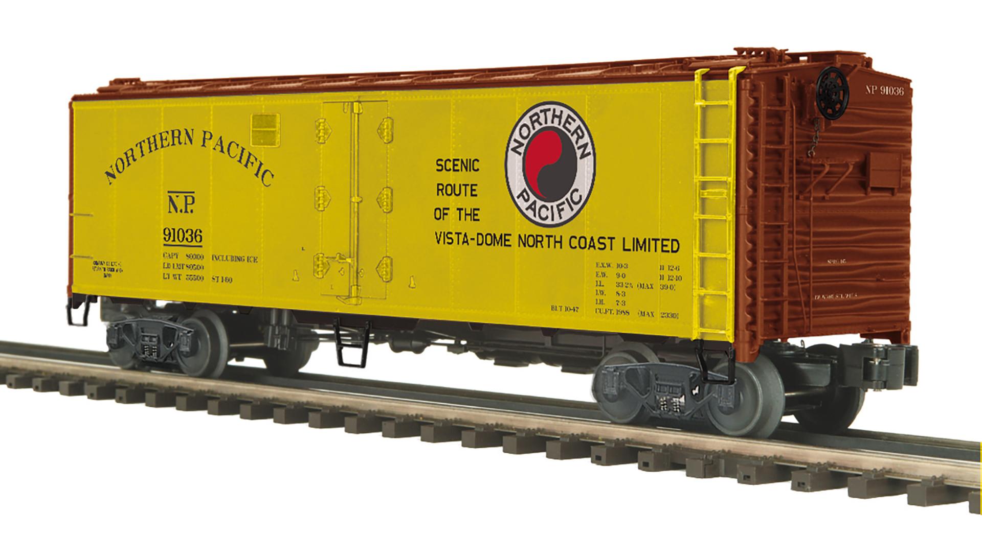 MTH 20-94841 - 40’ Steel Sided Reefer Car "Northern Pacific"