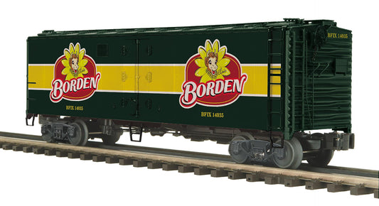 MTH 20-94842 - 40’ Steel Sided Reefer Car "Borden's" - MrMuffin'sTrains