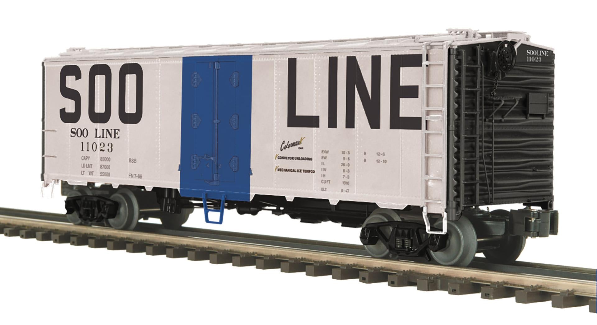 MTH 20-94859 - Premier - 40’ Steel Sided Reefer Car "SOO Line" #11023 - Custom Run for MrMuffin'sTrains