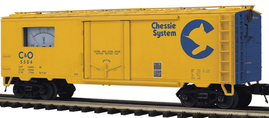 MTH 20-94883 - Premier - 40’ Steel Sided Reefer Power Meter Car "Chesapeake & Ohio"