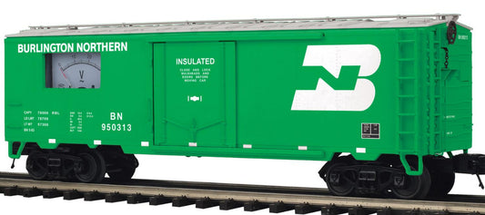 MTH 20-94884 - Premier - 40’ Steel Sided Reefer Power Meter Car "Burlington Northern"