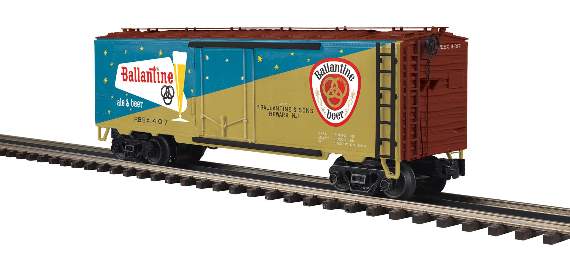 MTH 20-94962 - Premier - Operating Reefer Car "Ballantine Beer"