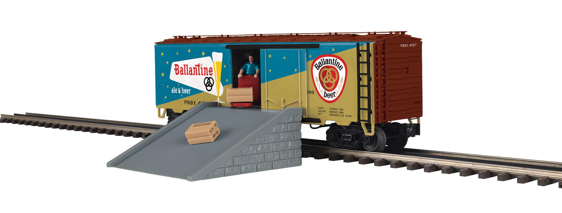 MTH 20-94962 - Premier - Operating Reefer Car "Ballantine Beer"
