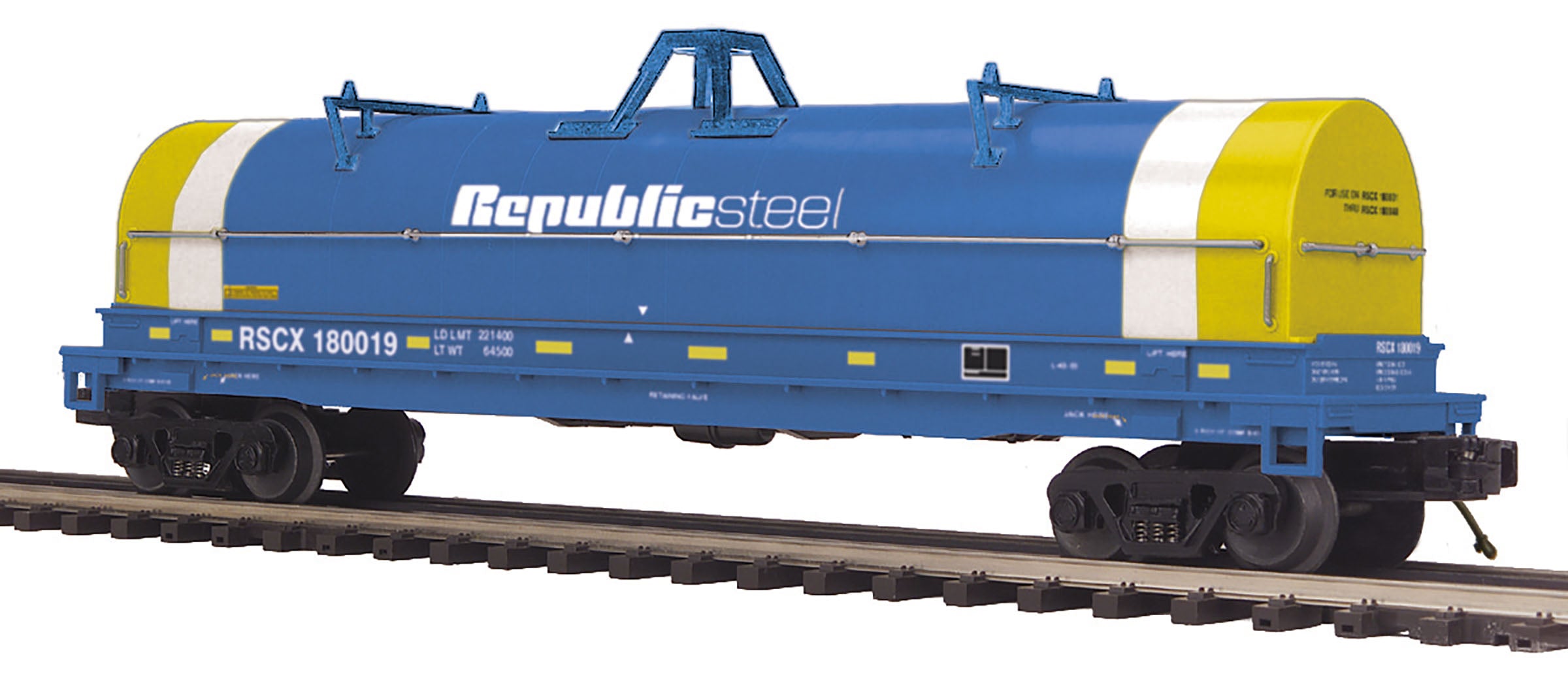 MTH 20-95344 Republic Steel #180019 Coil Car-Second hand-M5517