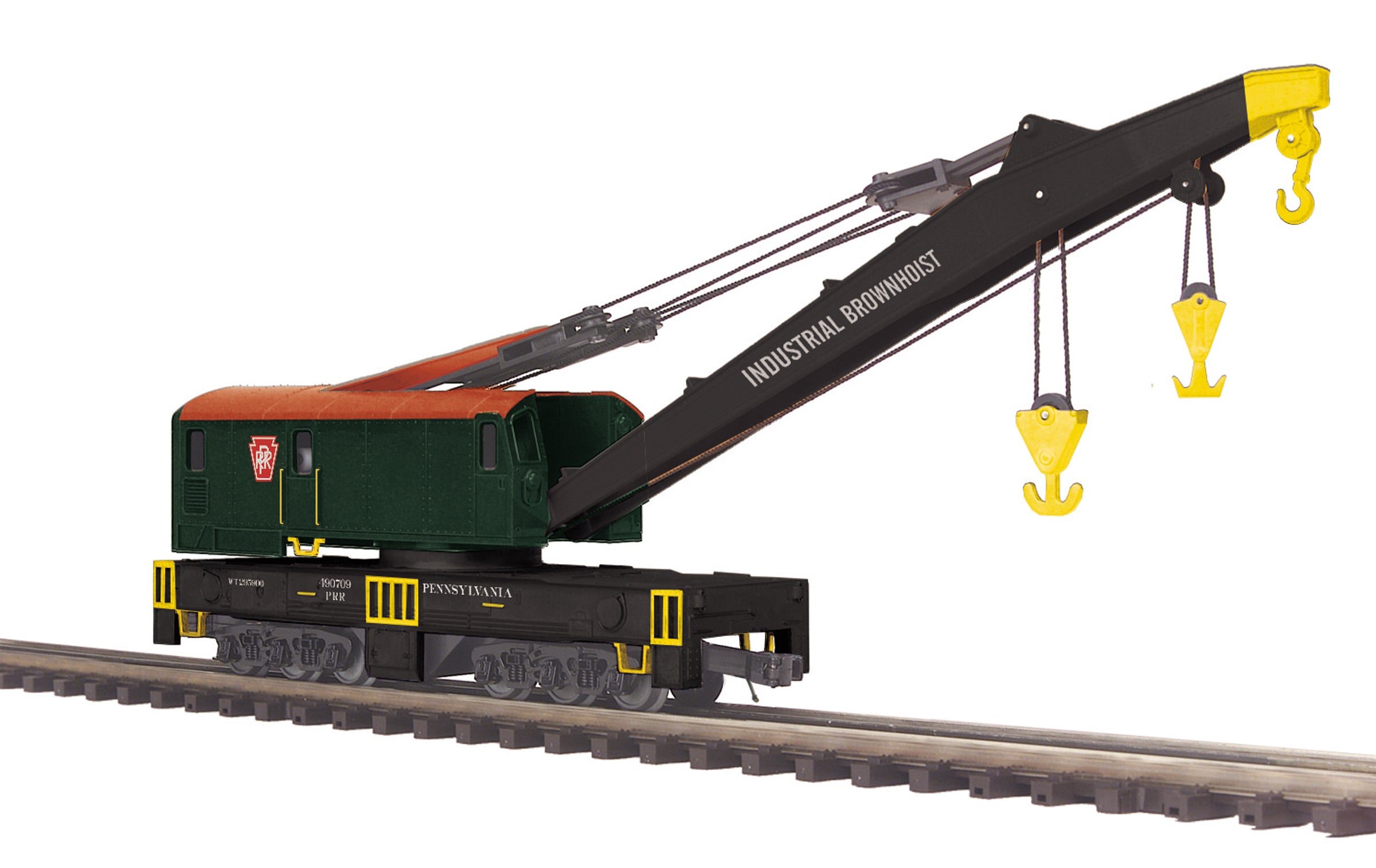 MTH 20-95453 Pennsylvania Crane Car-Second hand-M5407