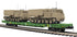 MTH 20-92283 - 60’ Flat Car "U.S. Army" w/ (2) M270 Rocket Launcher Vehicles - Single Cars