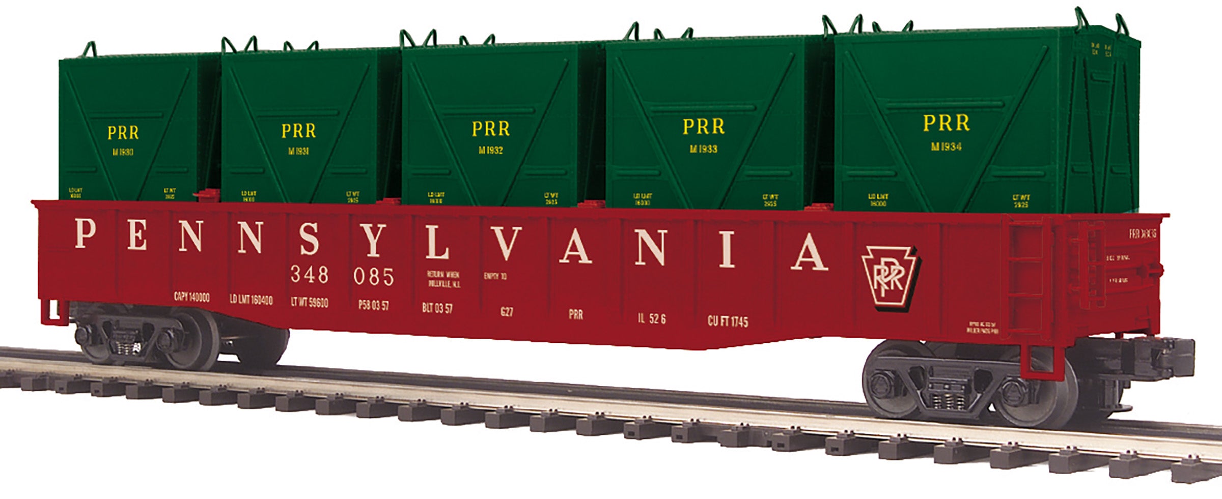 MTH 20-95677 - Gondola "Pennsylvania" w/ LCL Containers