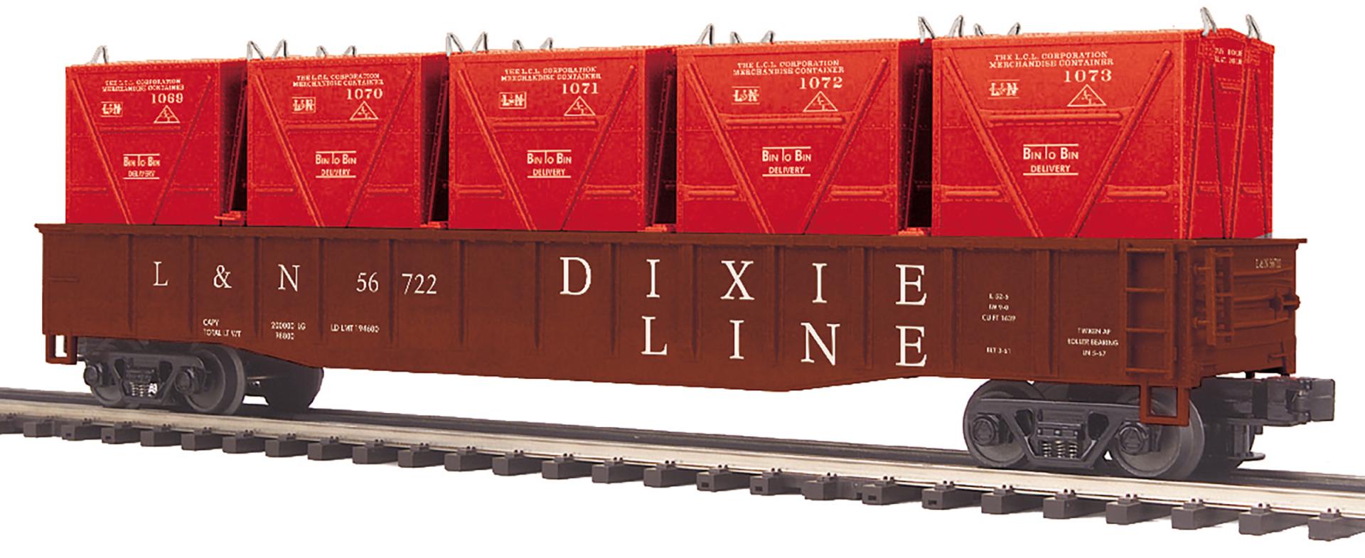 MTH 20-95686 - Gondola "Louisville & Nashville" #56722 w/ LCL Containers - Custom Run for MrMuffin'sTrains