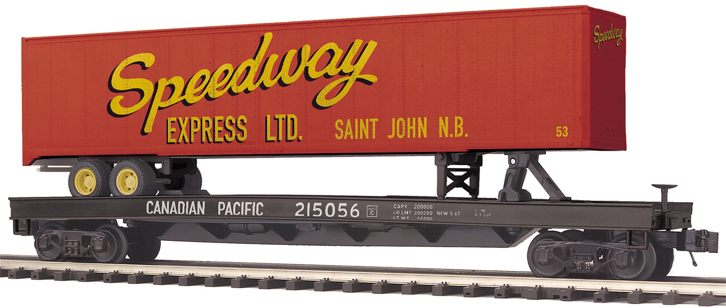 MTH 20-95702 - Flat Car "Canadian Pacific" w/ 48' Trailer