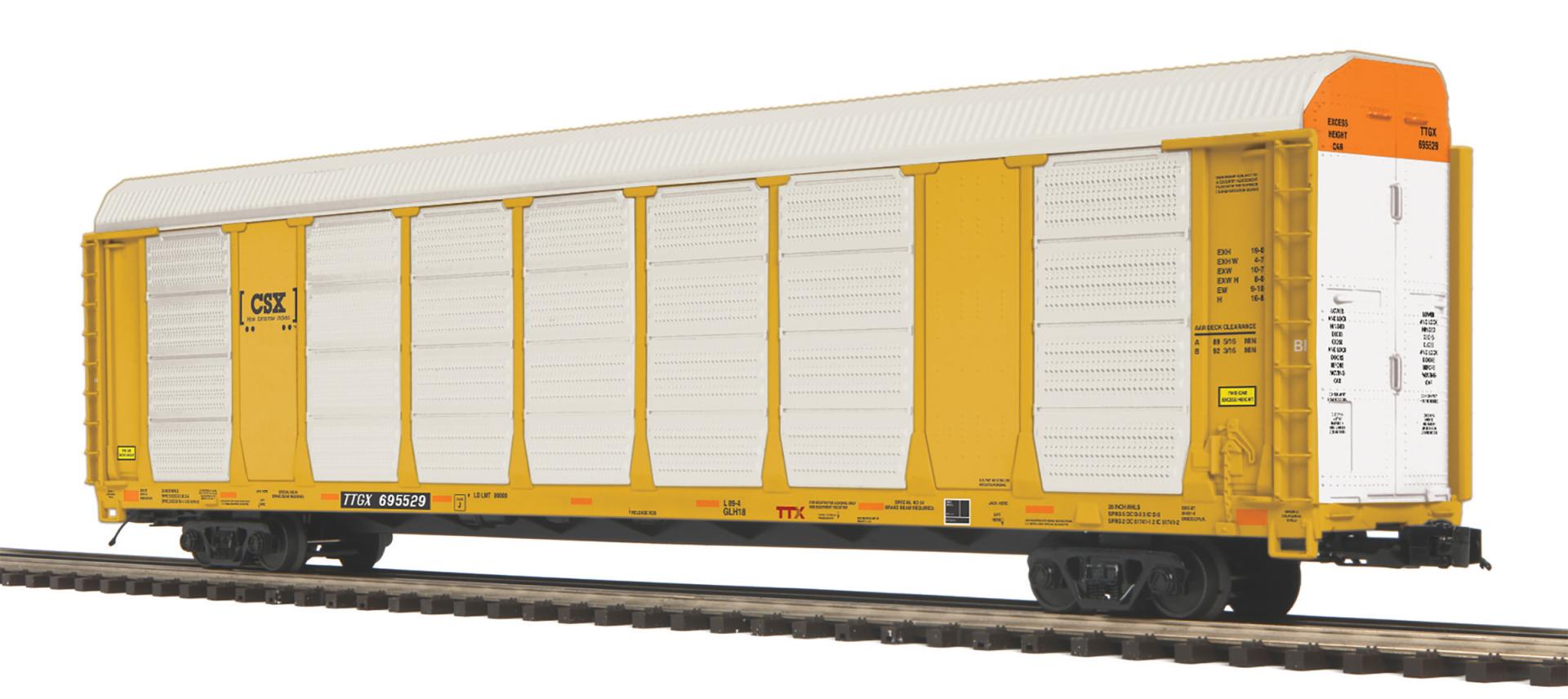 MTH 20-95818 - Corrugated Auto Carrier "CSX"