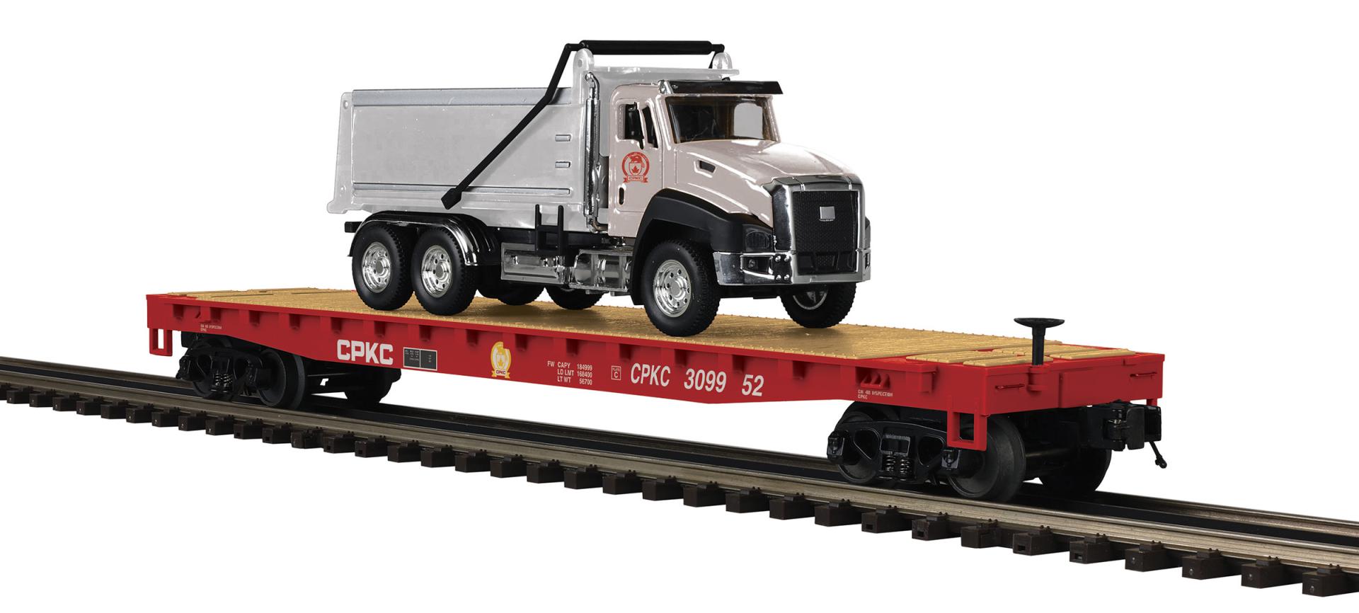 MTH 20-95842 - Flat Car "Canadian Pacific Kansas City" #309952 w/ Dump Truck