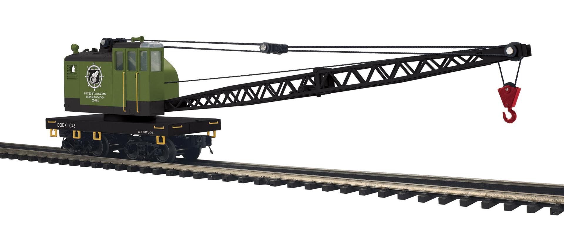 MTH 20-95848 - Premier - American Crane Car "U.S. Army"