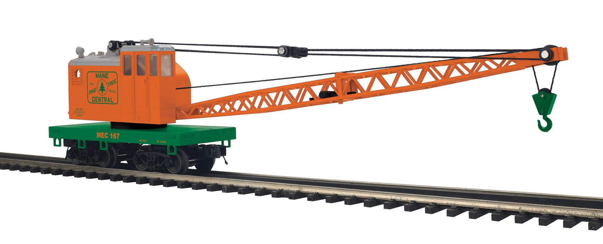 MTH 20-95849 - Premier - American Crane Car "Maine Central"