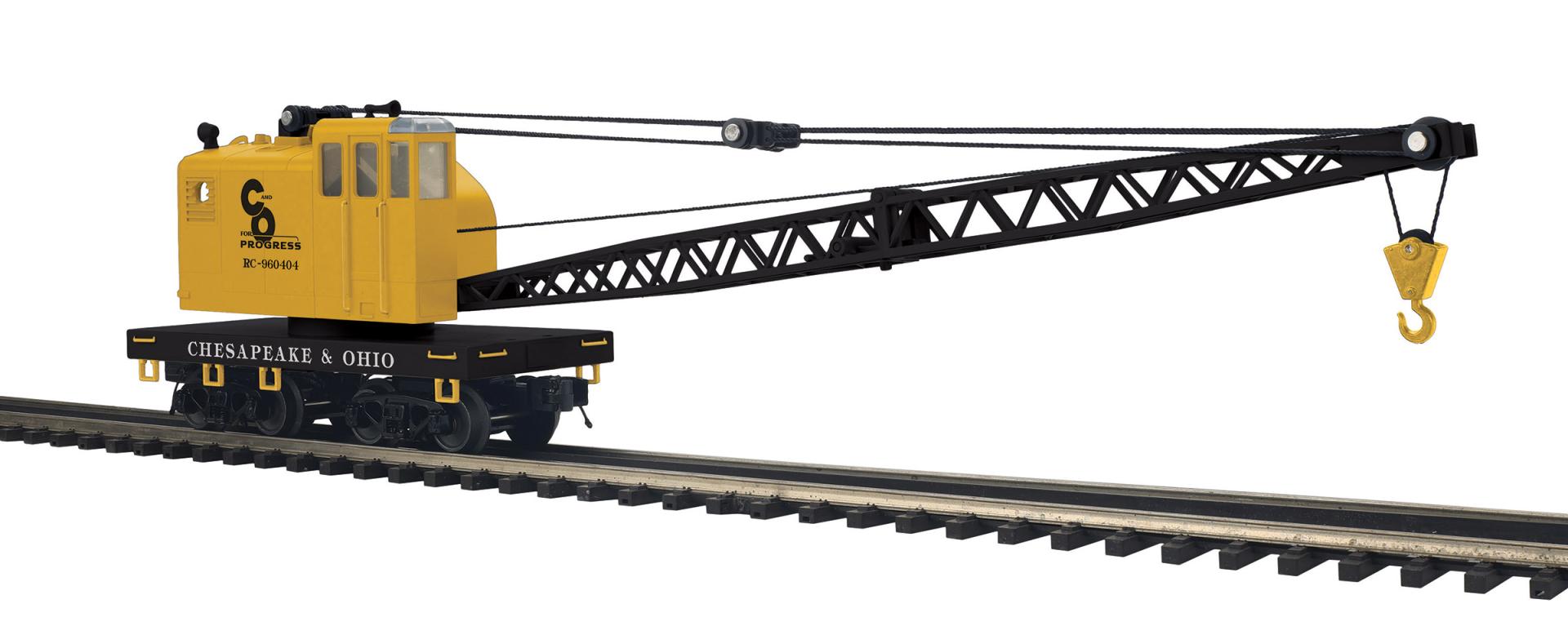 MTH 20-95850 - Premier - American Crane Car "Chesapeake & Ohio"