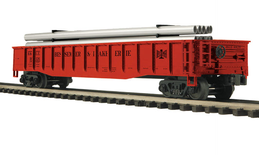 MTH 20-95867 - Premier - Gondola Car "Bessemer & Lake Erie" w/ Pipe Load