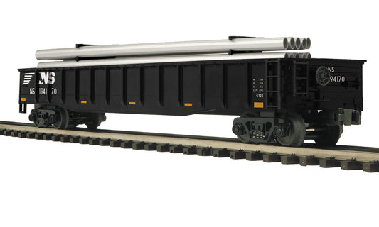 MTH 20-95869 - Premier - Gondola Car "Norfolk Southern" w/ Pipe Load
