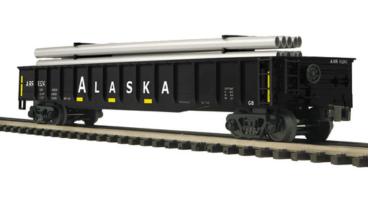 MTH 20-95872 - Premier - Gondola Car "Alaska" w/ Pipe Load