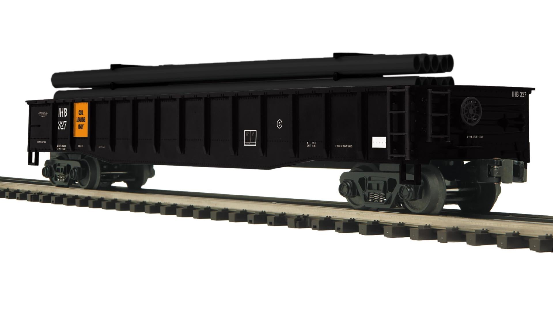 MTH 20-95898 - Premier - Gondola Car "Indiana Harbor Belt" #327 w/ Pipe Load - Custom Run for MrMuffin'sTrains