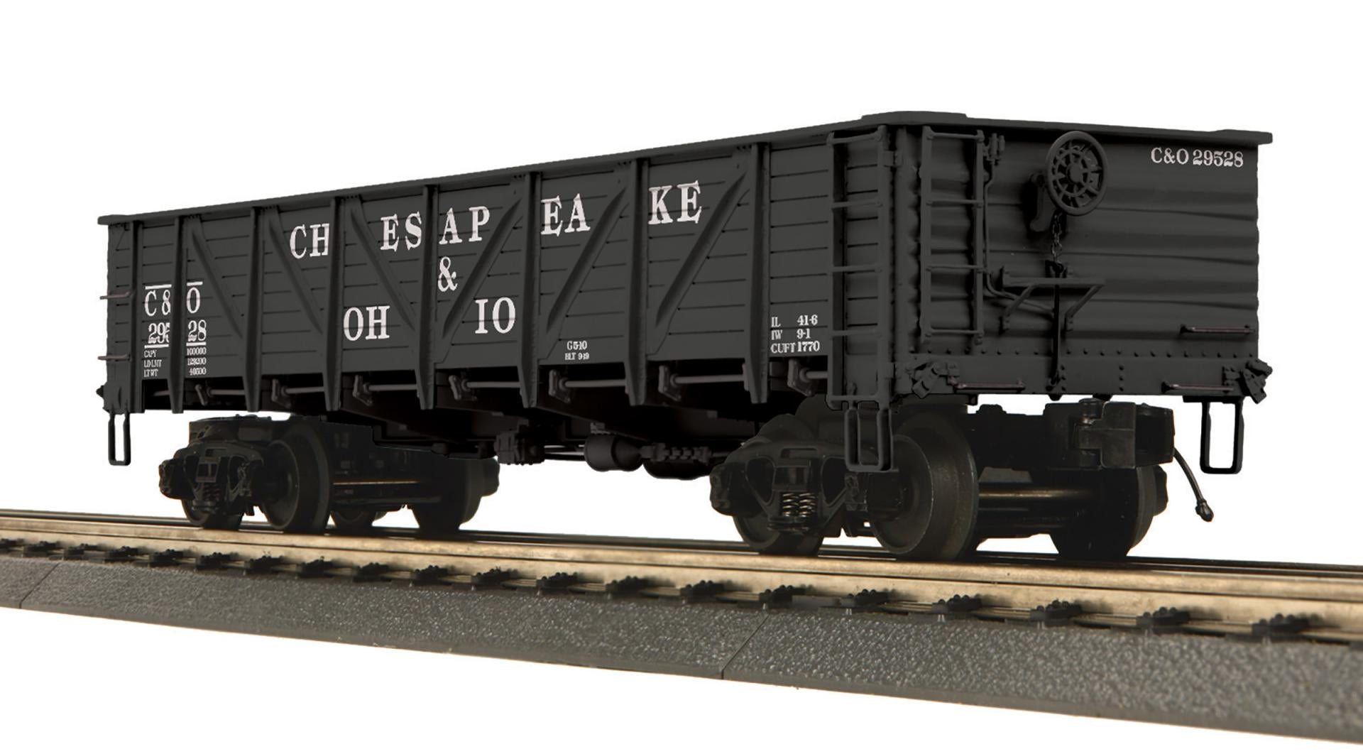 MTH 20-95962 - 50 Ton Composite Drop Bottom Gondola Car "Chesapeake & Ohio"